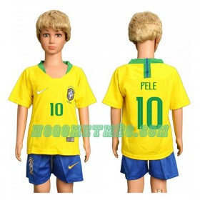 Dječji Nogometni Dres Brazil Pele 10 Domaći Svjetsko prvenstvo 2018